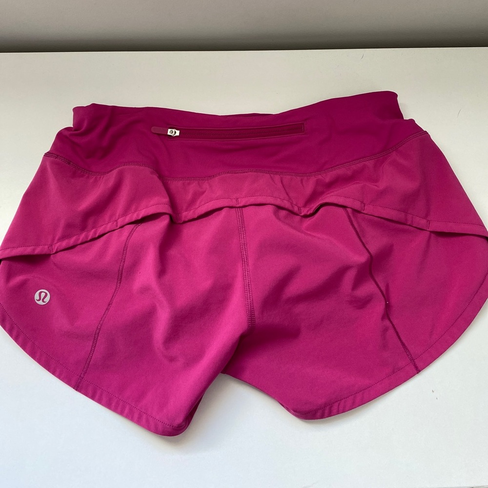 Lululemon Ripened Raspberry Speed Up shorts - Picture 2 of 3